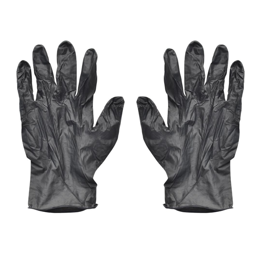 Guantes de Nitrilo Negro Large (caja de 100 unidades)