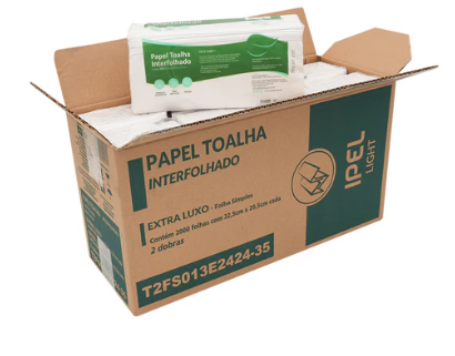 Papel Toalla Foliado 8 Pqts x 250 Hojas (2000 hojas) (1pliego)