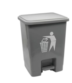 Cesto para Basura 15L-4G con Pedal Gris Bolsa18