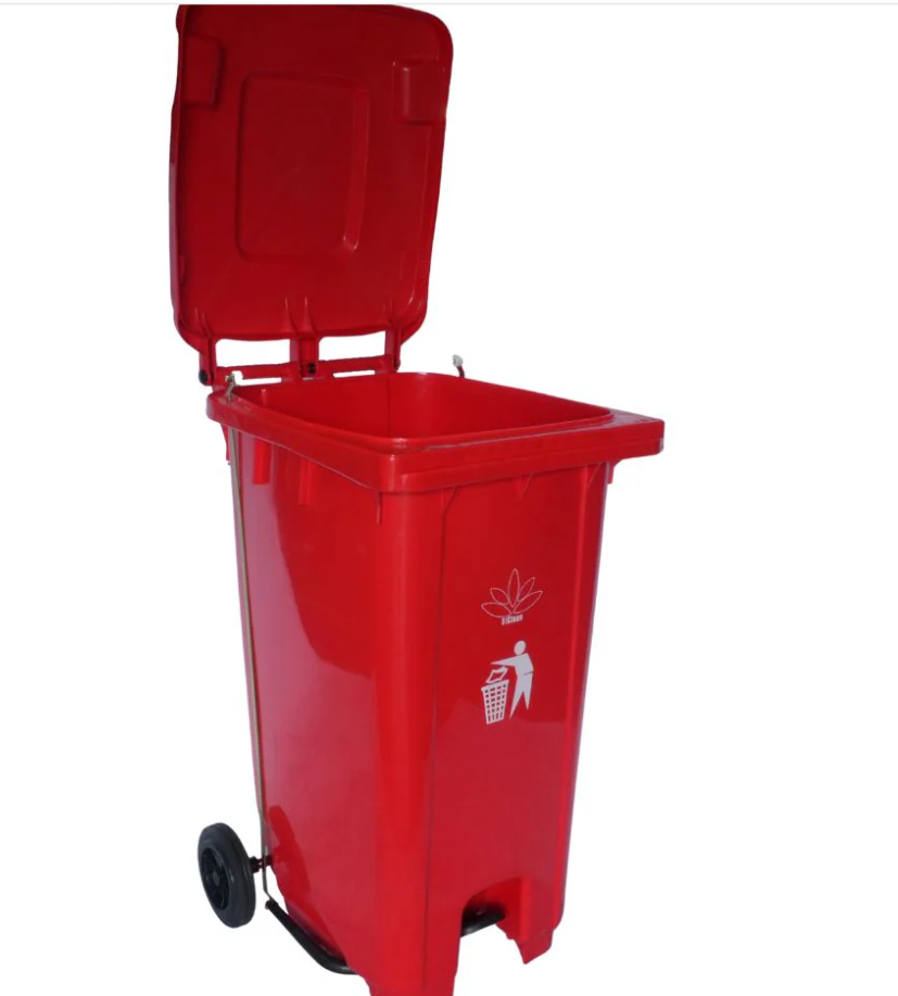 Cesto para Basura 240L-64G Reciclaje Ruedas y Tapa accionada por Pedal Bolsa50