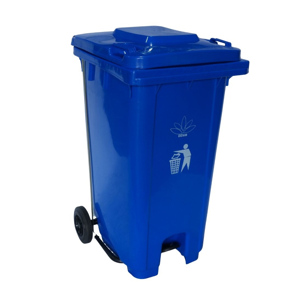 Cesto para Basura 240L-64G Reciclaje Ruedas y Tapa accionada por Pedal Bolsa50