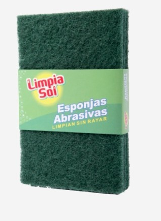 Esponja Abrasiva - 10 unidades (Brillo Verde)