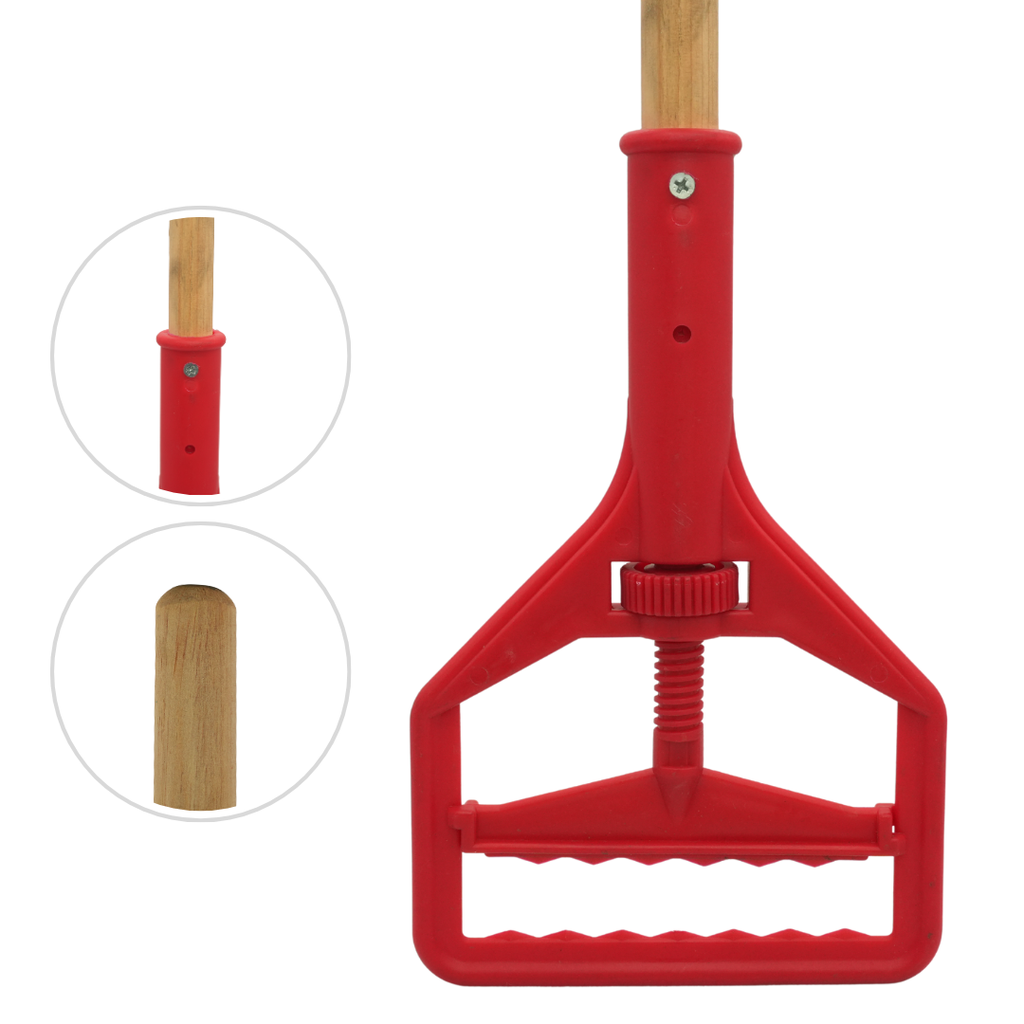 Trapeador de Madera Cabezal Plástico
