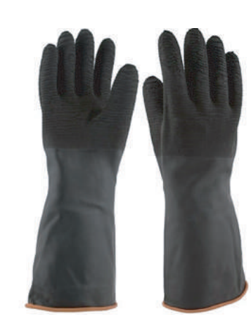 GUANTES DE CAUCHO Negro
