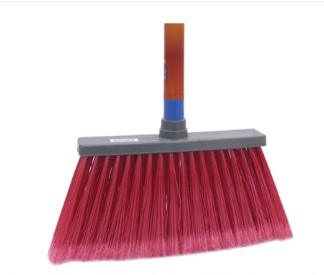 Escoba Super Mia con Palo de Madera Pintado - Roja