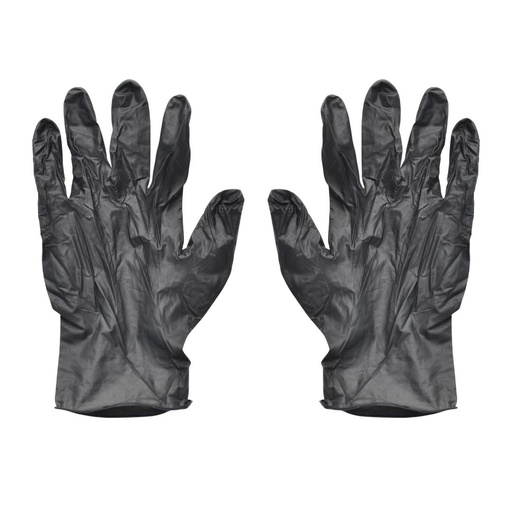 Guantes de Nitrilo Negro Large (caja de 100 unidades)