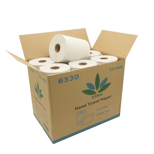 Papel Toalla Interdoblado - 16 paquetes de 150 unidades - 2 pliegues (2400 unidades total)