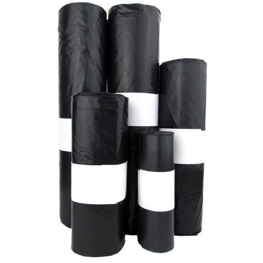 Bolsas de basura negras 23x30 (20 rollos/20 unidades)
