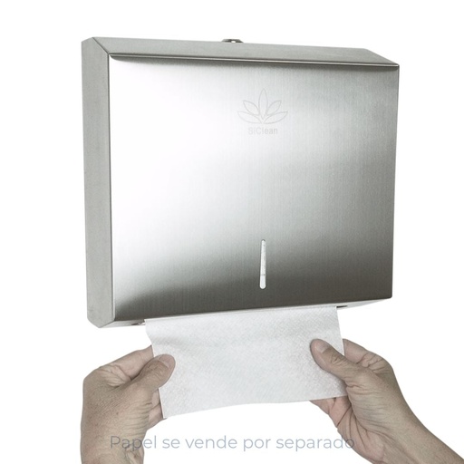 Dispensador Papel Toalla Foliado-Acero Inoxidable