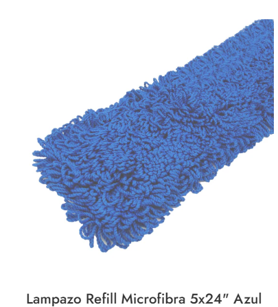 Lampazo Flat Refill Microfibra Trapear 5x24" azul