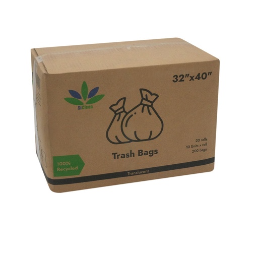 Bolsas de basura transparentes - 38x50 (15 rollos de 10 unidades = 150 uni)